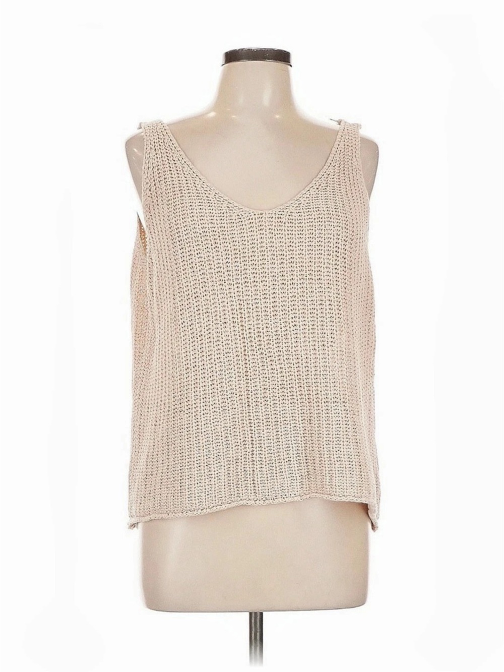 Velvet by Graham & Spencer Women's Open Knit Tank Top Large